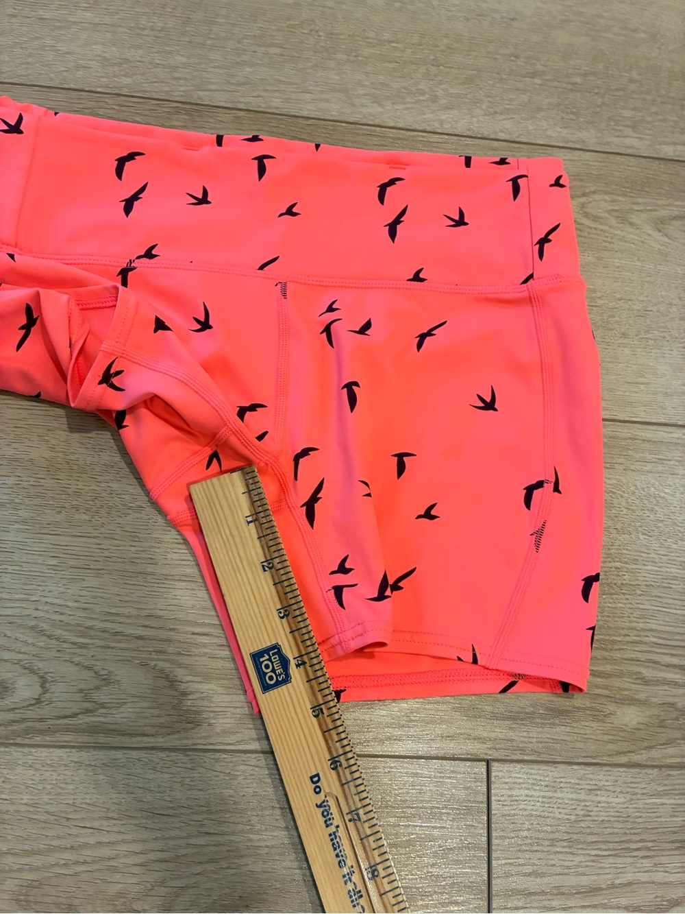 Oiselle Women’s Orange Bird Running Shorts Size 8 - Picture 2 of 7